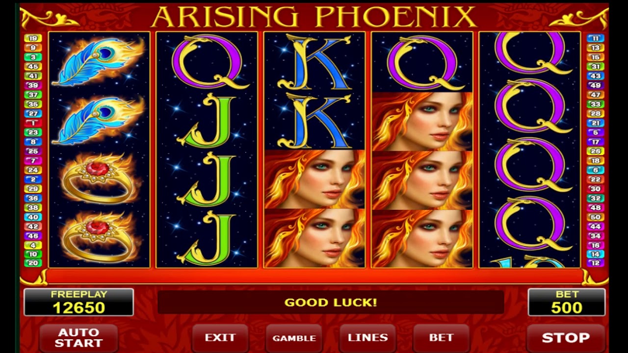 Феникс на игровом слоте «Arising Phoenix» в казино Вулкан Старс
